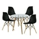 thumbnail image 5 of Set Comedor Oslo 4 Sillas Mesa Redonda 80cm Polipropileno Madera Mundo In  KITMESI0052, 5 of 13