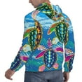thumbnail image 6 of Wukai Little Sea Turtles Print Men Hoodies Fleece Sweatshirts Long Sleeve Sweaters Pullover Fall Outfits Winter Clothes-X-Large, 6 of 7