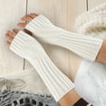thumbnail image 1 of Gants d'Hiver Sans Doigts à Manches Tricotées pour Femmes, Doux et Chauds, 1 of 4