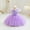 Purple, variant on Girls Ball Gown Birthday Dress, 2026 New Layered Tulle Skirt with Sash, Sparkly Party Dress for Cake Smash & Parties, Photos & Gifts Pink 90