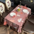 thumbnail image 2 of Colorful Mushroom Pattern Pink Pattern Rectangle Tablecloth 60"x120",Waterproof Polyester Rectangle Table Cloth, Wipeable Spillproof Polyester Tablecloth for Dining, Camping, Indoor and Outdoor, 2 of 6