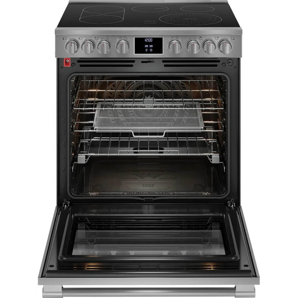 FRIGIDAIRE 30 Inch Slide-In Electric Range with 5 Elements Stainless Steel PCFE3080AF