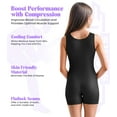 thumbnail image 3 of Exxact Sports Youth Girls Wrestling Singlet – High-Cut, Full-Coverage Kids Wrestling Singlets For Girls (Black, Youth Large), 3 of 7