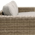 thumbnail image 4 of Bahamas Outdoor Wicker & Teak Wood Sofa with Beige Olefin, 4 of 6