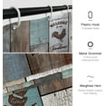 thumbnail image 5 of Rustic Farmhouse Shower Curtains for The Bathroom Vintage Country Theme Wood Farmhouse Bathroom Decor Polyester Fabric-72" x 72", 5 of 6