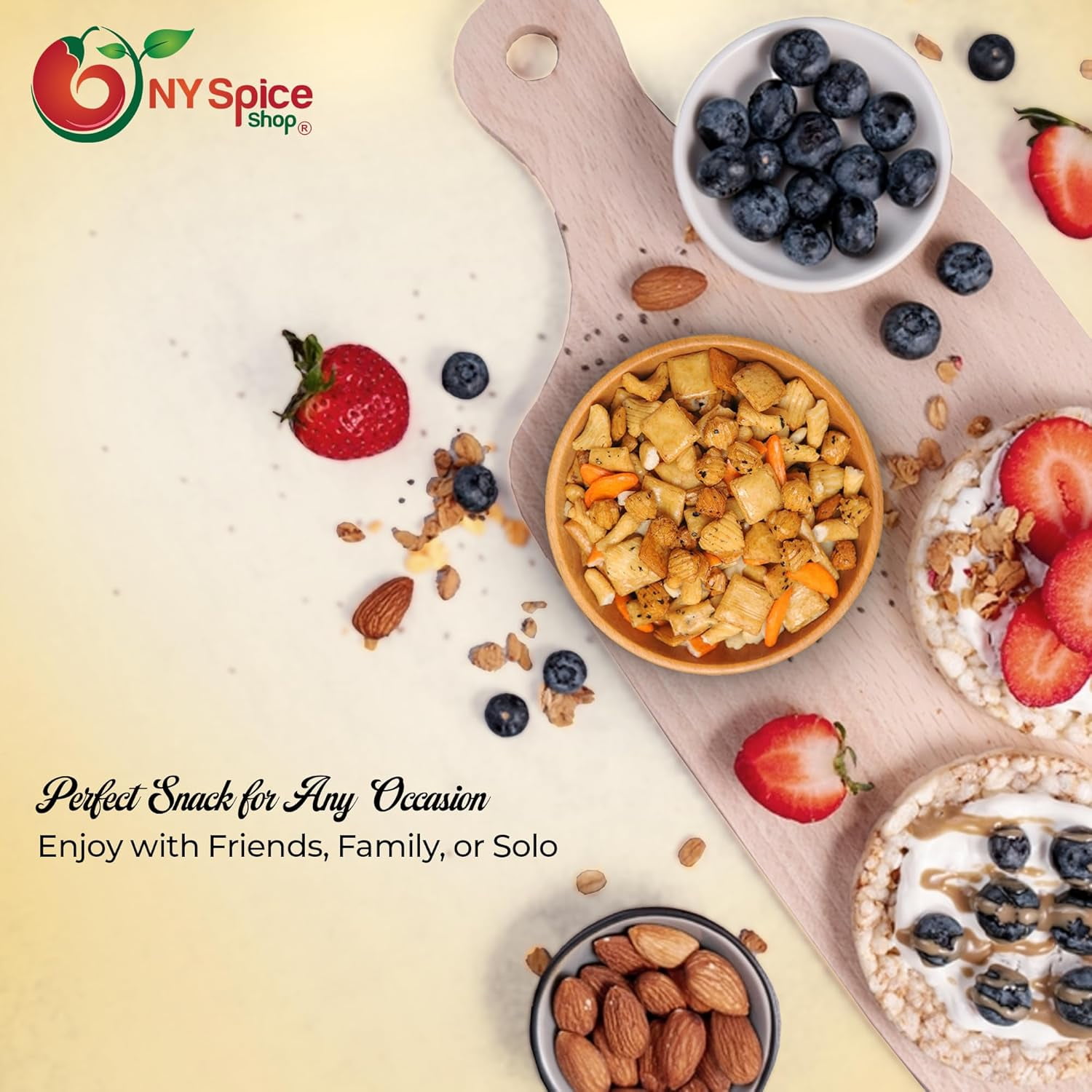 NY SPICE SHOP Oriental Rice Crackers - 5 Pound - Rice Snacks - Snack Mixes - Best Snacks