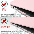 thumbnail image 3 of Funda DONGKE compatible con MacBook Air de 13 pulgadas 2021-2018, 3 of 9