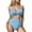 Sky Blue, variant on ZQUUVOU Women's Bikini Set Tummy Control Slim Swimsuit Set (Purple,S)