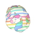 thumbnail image 2 of Balery Cute Unicorn Shower Caps, Double Layer Waterproof Shower Cap, Double Layers Reusable Shower Cap With Soft Comfortable For Long Thick Hair Soft Bath Shower Hair Caps, 2 of 9
