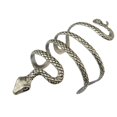 thumbnail image 4 of Serpiente Curvada Tallada Vintage Brazalete Abierto Brazalete De Plata Punky Divertida Novedad Joyas De Moda Para Hombres Mujeres, 4 of 5