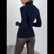 thumbnail image 5 of Suéteres Acanalados para Mujer, Lindos Suéteres de Punto de Cuello Alto, Ajustados y Cálidos Azul Real un Tamaño, 5 of 8