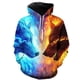 thumbnail image 2 of Sudadera con capucha de lobo 3D de otoño para hombre, sudadera con capucha con estampado de lobo animal, chándales, chaquetas para hombre y mujer, sudadera con capucha divertida, envío directo, 2 of 5