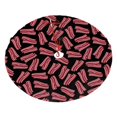 thumbnail image 2 of Christmas Tree Skirt, Bacon Print Black Soft Plush Christmas Tree Decorations Indoor, Tree Skirts Mat for New Year Halloween Holiday Christmas Party Decor 48", 2 of 6