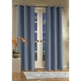 thumbnail image 4 of Winmate Insulated Cotton Grommet Curtain Panel - Pair each 40" x 54" in Blue, 4 of 4