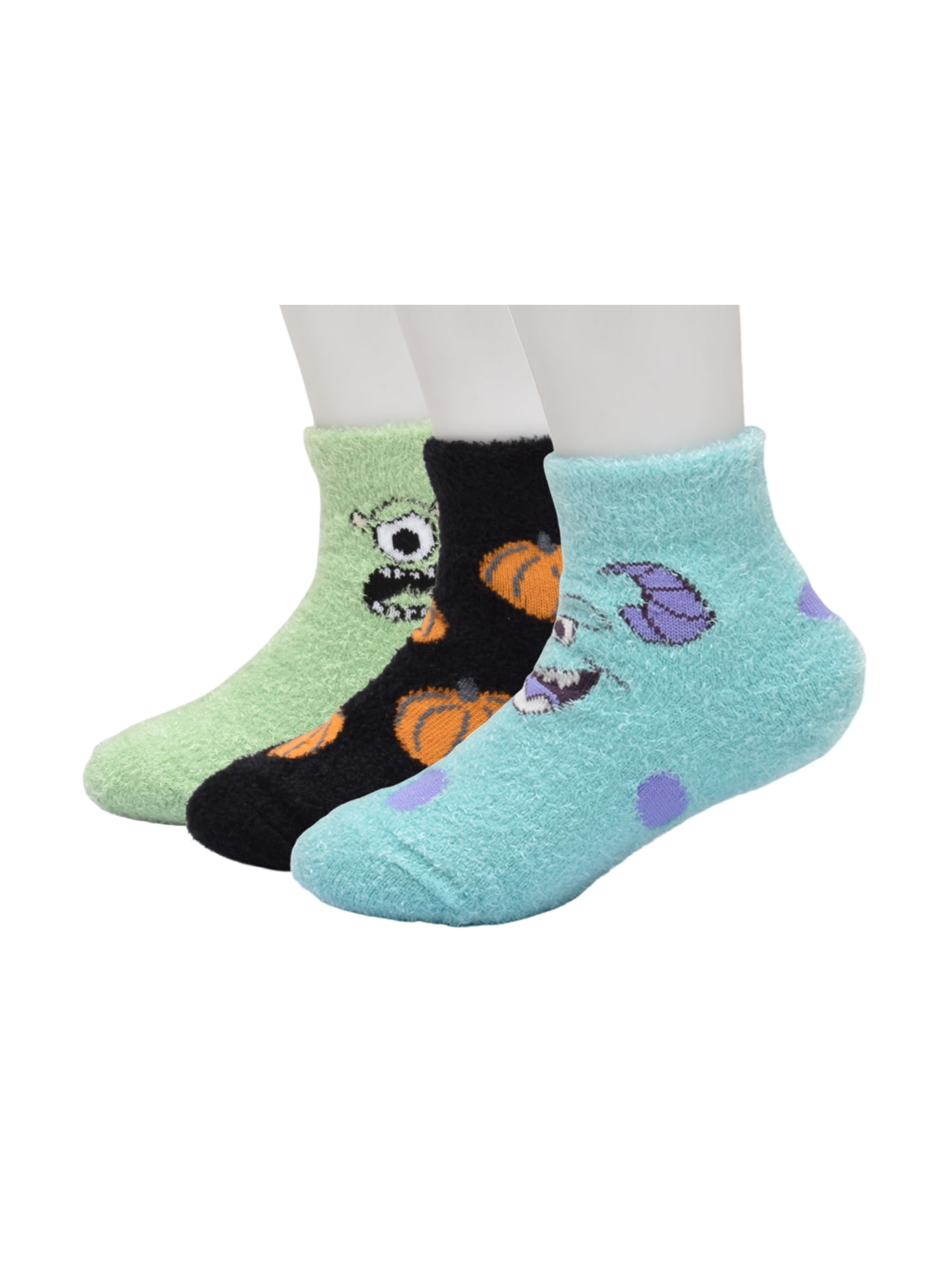 Character Halloween Cozy Quarter Socks, 3- Pack, Sizes 12M- 5T