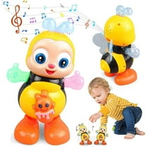 Leutsin Dancing Bee Toy with Music & LED Lights - Abejita Chiquitita De Plim Juguete,Sensory Fun Developmental Cartoon Toy,Fun and Engaging Musical Bee Toy,Preschool Learning Toys Gift,Safe Design