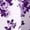Purple, variant on Purple Floral Print Sleeveless Round Neck Ruched Fit & Flare Midi Dress For Women