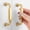 Brushed Gold, variant on 10 Pack 1-1/4 Inch Antique Brass Cabinet Knobs Vintage Brass Drawer Knobs Round Brass Cabinet Pulls, ZK2302 Kitchen Hardware for Cabinets Drawers Bedroom Dresser Cupboard Bathroom Vanity Closet