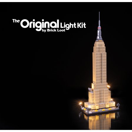 Brick Loot LED Lighting Kit for LEGO Architecture Empire State Building 21046 - LEGO Set NOT Included