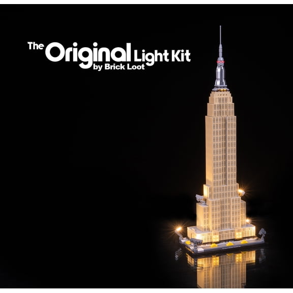 Brick Loot LED Lighting Kit for LEGO Architecture Empire State Building 21046 - LEGO Set NOT Included