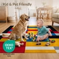 thumbnail image 4 of ODIKA 2'x3' Ultra-Soft Accent Mat, Composition Abstract Geometric Modernist Primary Block Yellow None Washable, Bare feet friendly, Easy Care Indoor rug for Bedside, Footrest, 4 of 7