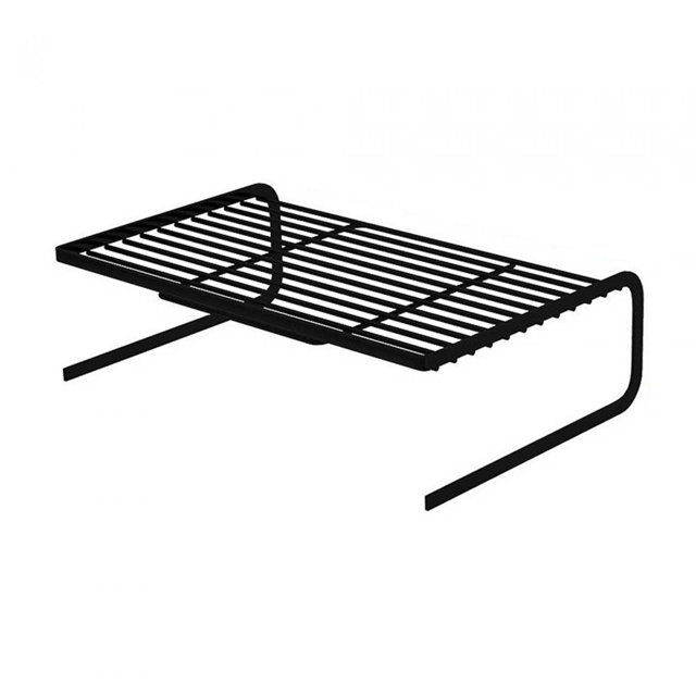 Soporte de malla metálica para Monitor, estante elevador para ordenador portátil, estable, ampliar el espacio, caja de almacenamiento de madera para escritorio, accesorios para Pequeño negro Hugo Soporte para portátil