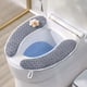 thumbnail image 5 of Asiento de Inodoro para El Hogar Engrosado con Asa, Juego de Inodoro Lavable de Invierno con Anillo de Inodoro, Asiento de Inodoro de Punto, 5 of 6