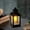 Black, variant on Vintage Lantern Halloween Decoration, Hexagonal LED Hanging Night Light with LED Flickering Flameless Candle, Battery Powered Hanging Lanterns for Indoor Outdoor Garden Yard Home Decor
