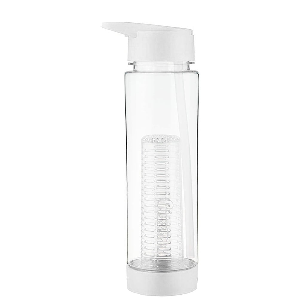 14 Sport Water Bottles With Straw And  Fruit Infuser By Love Island Clear Plain