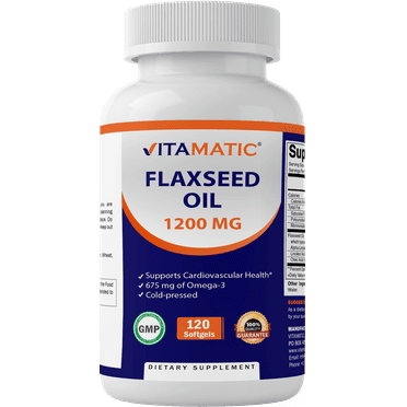 Vitamatic Flaxseed Oil 1200 mg 120 Softgels