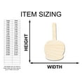 thumbnail image 2 of Unfinished Wood Candy Caramel Apple Shape | Craft Cutout 12" / 1", 2 of 3