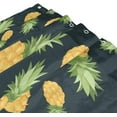 thumbnail image 3 of SKYSONIC Shower Curtain and Rug Set Pineapples On Dark Back Polyester Waterproof Bath Curtain and Mat for Bathroom with Hooks 72 x 72 Inches, 3 of 6