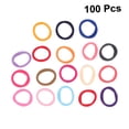 thumbnail image 3 of Niceauty 100Pcs Seamless Hair Ties Elastic Rings Assorted Color Durable Ponytail Holder for Daily Wear, 3 of 3