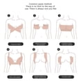 thumbnail image 4 of Txlixc Sujetador de unión femenina reutilizable con cinta de elevación y 5 pares de pezones pétalos Txlixc moda, 4 of 5