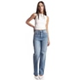 thumbnail image 1 of Jeans recto con pedrería /Juvenil, 7116 (Mezclilla medio) azul 7, 1 of 4