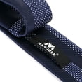 thumbnail image 4 of Yongchuantie Men's Ties Navy Blue White Polka Dot Ties for Men 2.36 Inches Slim Neckties + Gift Box, 4 of 7
