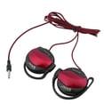 thumbnail image 3 of Sports Ear Hook Wired Headset with Microphone Padded Headphone Sponge Earmuffs Earphone Earbuds Universal Computer Tablet Red, 3 of 8