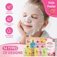 thumbnail image 4 of Paquete de 14 mascarillas faciales de frutas KONEUK para niños y adolescentes, 4 of 7