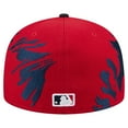 thumbnail image 4 of Men's New Era Red/Navy St. Louis Cardinals Retro Pattern 59FIFTY Fitted Hat, 4 of 6