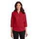 thumbnail image 1 of Camisa de sarga SuperPro™ de manga 3/4 para mujer de Port Authority®. L665 Autoridad Portuaria L665, 1 of 1