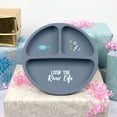 thumbnail image 4 of Pavilion Gift Company - River Life - 7.75" Divided Silicone Suction Plate, 4 of 8