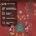 thumbnail image 4 of Women's Mickey & Friends Christmas Silhouette Graphic Tee Red Medium, 4 of 9
