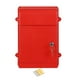 thumbnail image 3 of Buzón montado en la pared con bloqueo de llave y llave de la llave Buzón de buzón Propina Postbox Buzón de llave para revistas porche residencial Rojo, 3 of 8