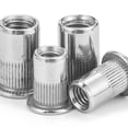 thumbnail image 2 of Tuerca remachable moleteada de acero inoxidable 304, tuerca remachable plana, tornillo de ariete, tapa de extracción, tuerca de casquillo de extracción M4/M5/M6, 2 of 4
