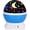 blue, variant on 360° Rotating Star Moon Projector Night Light, 4 LED 8 Color Modes Dual Use Starry Sky Lamp USB & Battery Powered Plastic Projection Lamp for Kids Bedroom Christmas Romantic Decor Gift