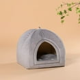 KASENTEX Cat Bed for Indoor Cats, 2in1 Cat House Pet Supplies for Large Cat or Small Dog