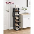 thumbnail image 2 of Estante vertical para zapatos Shelf VASAGLE de 7 niveles, negro, 43.5 pulgadas de alto, 2 of 8