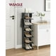 thumbnail image 2 of Estante vertical para zapatos Shelf VASAGLE de 7 niveles, negro, 43.5 pulgadas de alto, 2 of 8