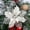 White, variant on Apmemiss Clearance Christmas Glitter Poinsettia Flowers Artificial Berry Picks Christmas Tree Ornaments Artificial Christmas Flowers with Clips for Xmas Wedding Wreath Floral Decorations
