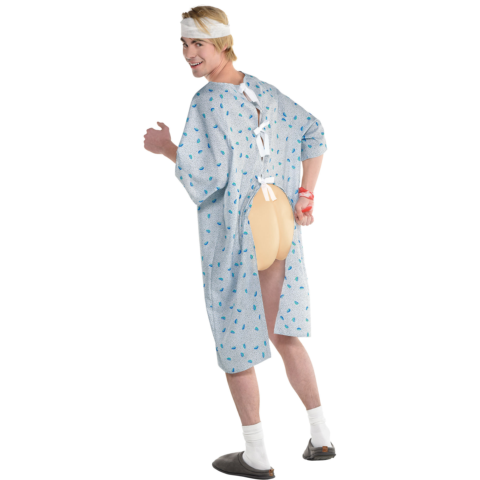 Amscan Open Gown Patient Halloween Costume Kit For Adults One Size amscan-open-gown-patient-halloween-costume-kit-for-adults-one-size